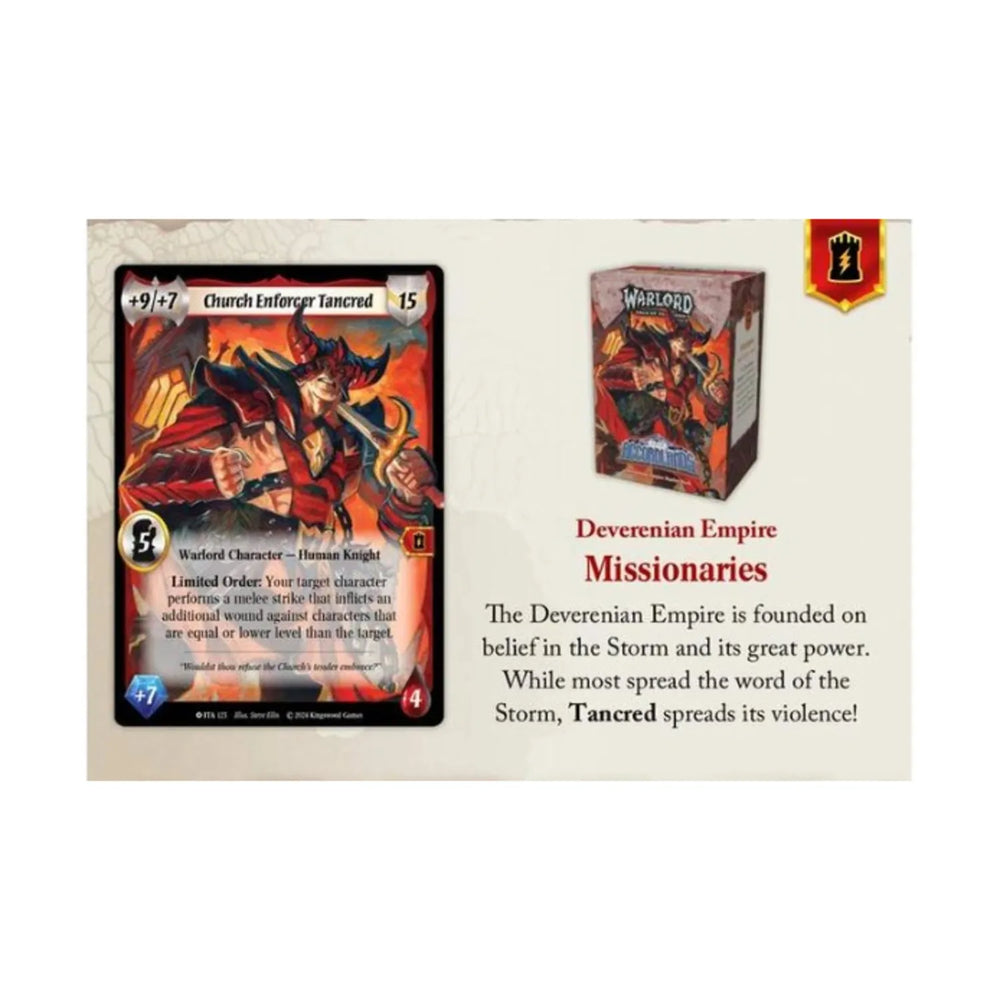 Warlord Saga of the Storm TCG: Deverenian Empire Starter Deck