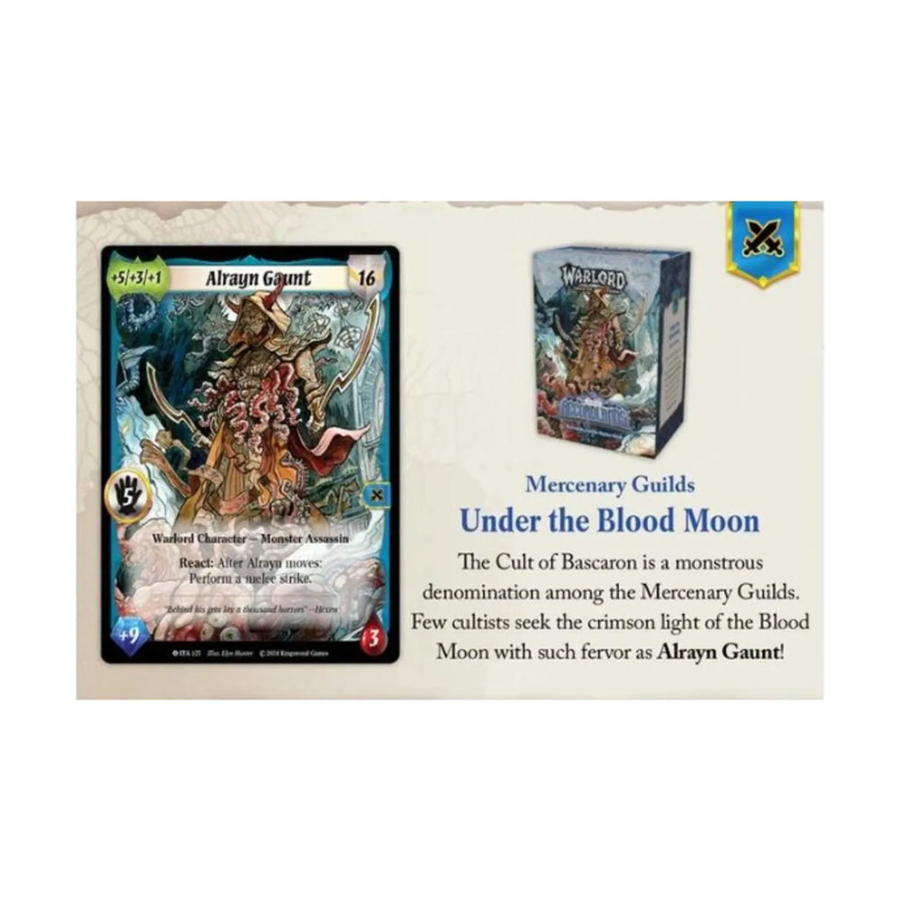 Warlord Saga of the Storm TCG: Under the Blood Moon Starter Deck