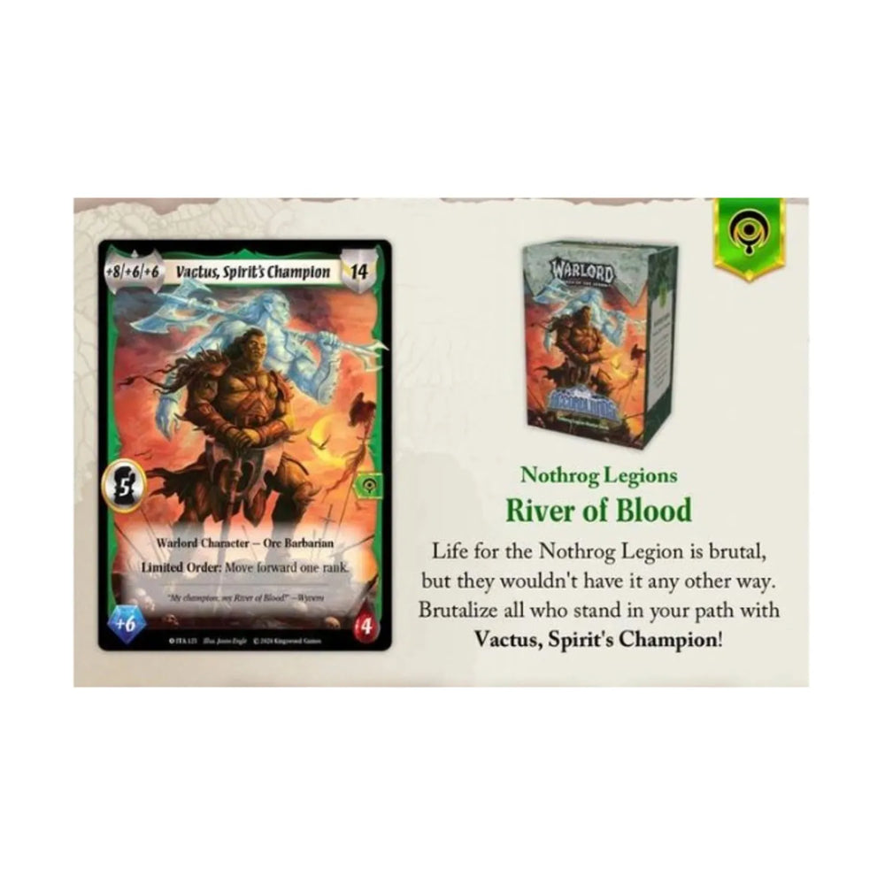 Warlord Saga of the Storm TCG: River of Blood Starter Deck