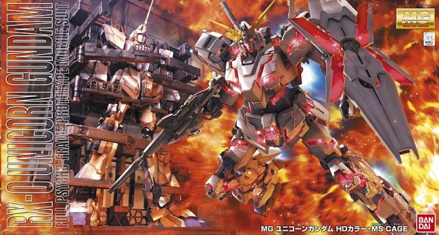 MG Unicorn Gundam HD Color + MS Cage