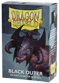 Dragon Shield: Black Matte - Outer Sleeves (100ct)