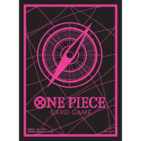 One Piece Card Game Official Card Sleeves: Standard Black & Pink