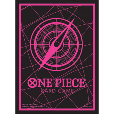 One Piece Card Game Official Card Sleeves: Standard Black & Pink