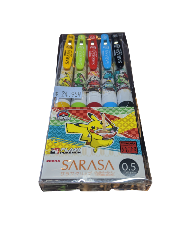 World Championships Yokohama WCS2023 Pokémon SARASA Clip Ballpoint Pen 5-pack