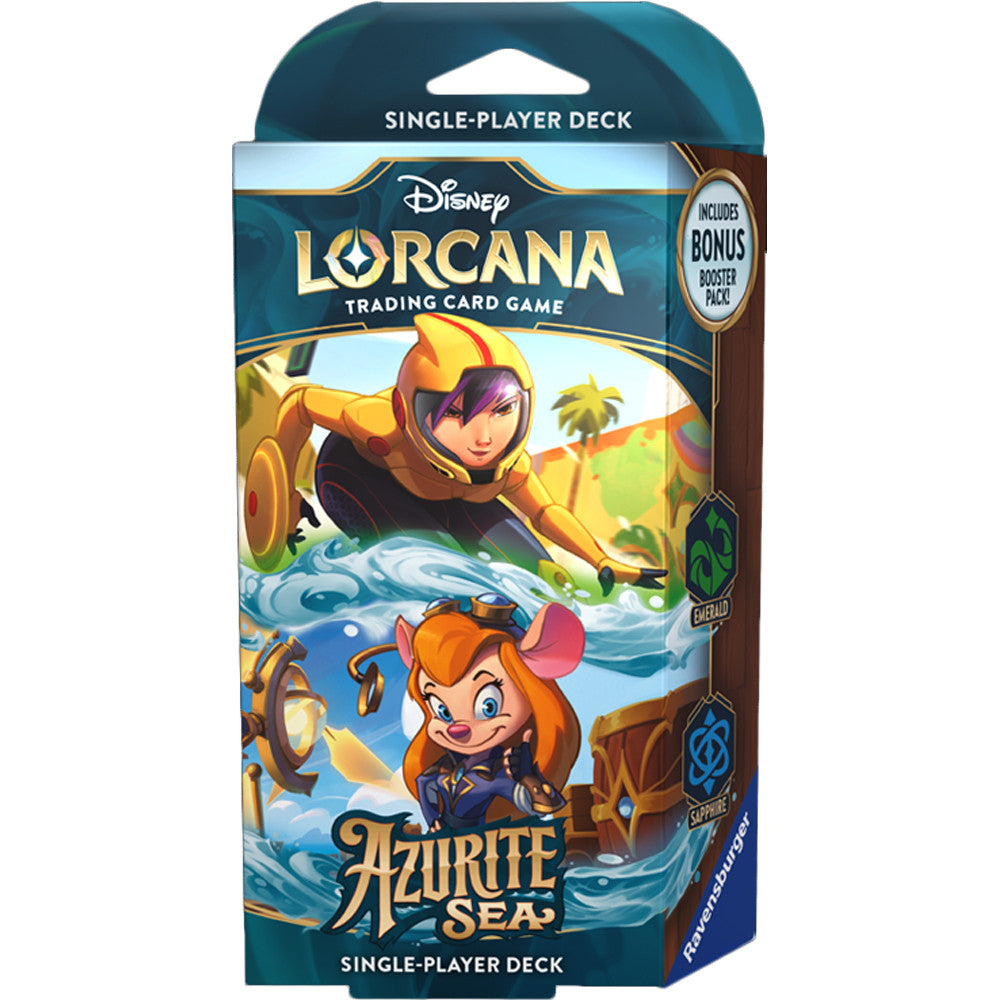 Disney Lorcana: Azurite Sea Starter Deck - Emerald & Sapphire (Pre-Order)(Releases 11/25/24)