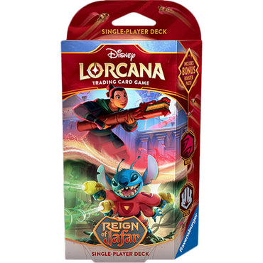 Disney Lorcana: Reign of Jafar Starter Deck - Ruby & Steel (Releases 6/6/2025)