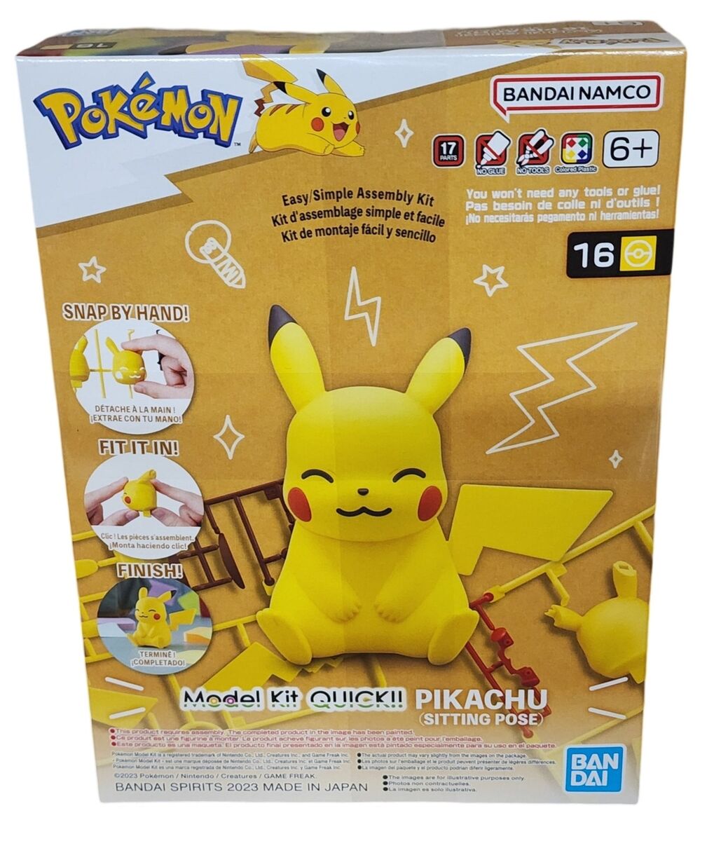 Pokémon Model Kit Quick!! 16 Pikachu (Sitting Pose)