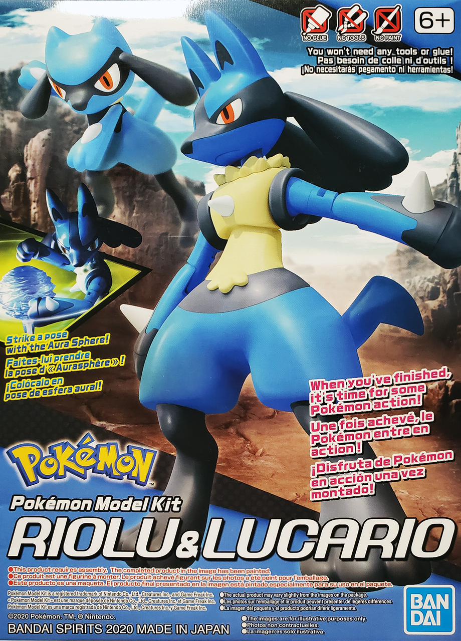 Pokemon Model Kit RIOLU & LUCARIO
