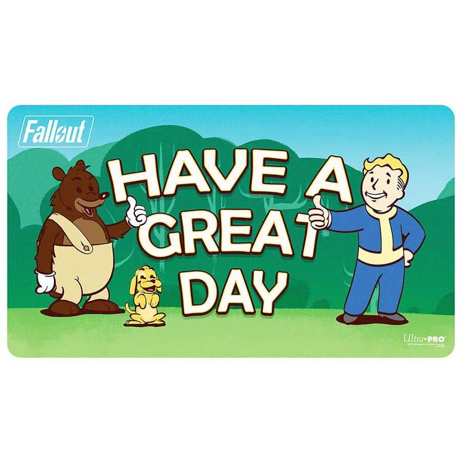 ULTRA PRO: FALLOUT VAULT BOY: HAVE A GREAT DAY PLAYMAT