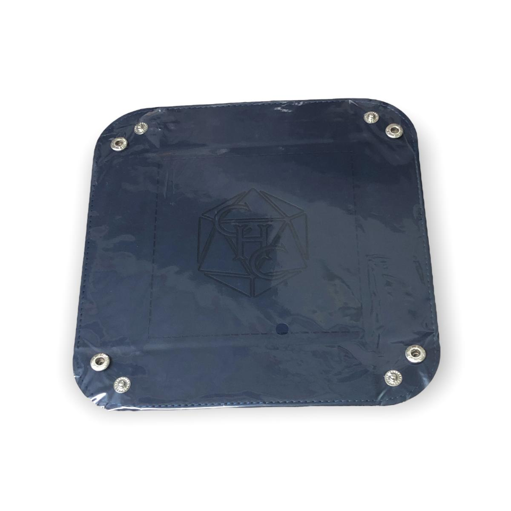 Critical Hit Square Dice Tray – Dark Blue