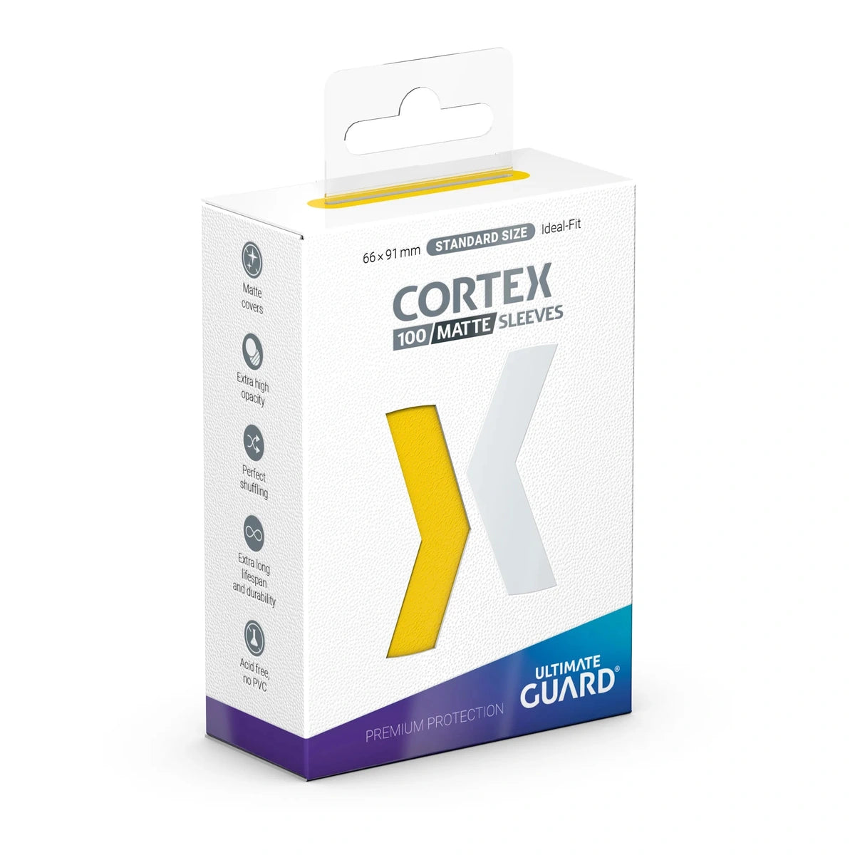 Ultimate Guard Cortex Deck Protectors Matte 100 Count Yellow