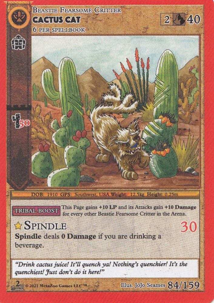 Cactus Cat [Cryptid Nation: Second Edition]