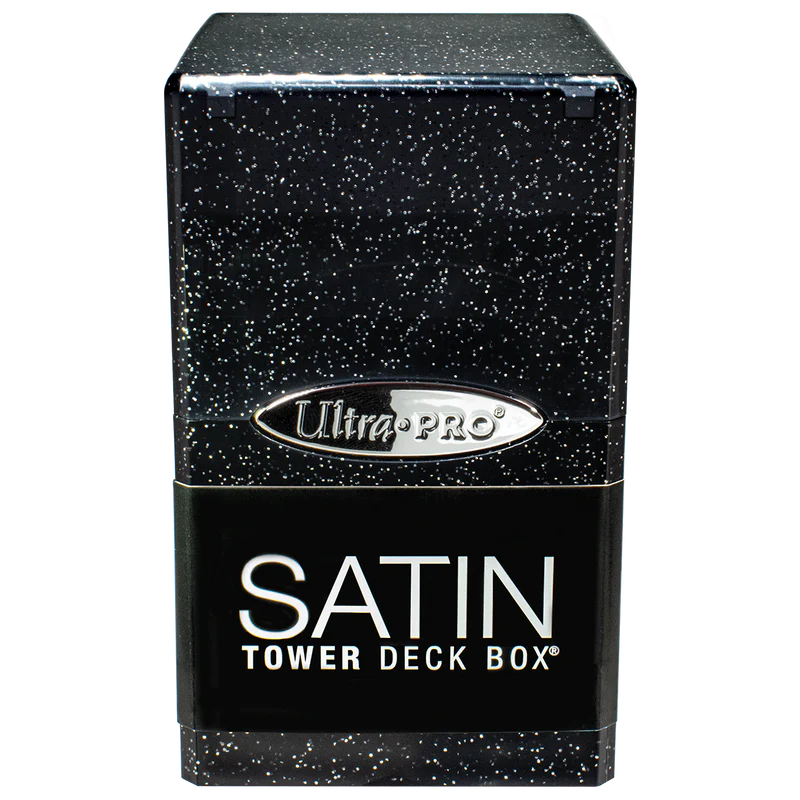 Ultra Pro - Satin Cube Deck Box: Black Satin Tower