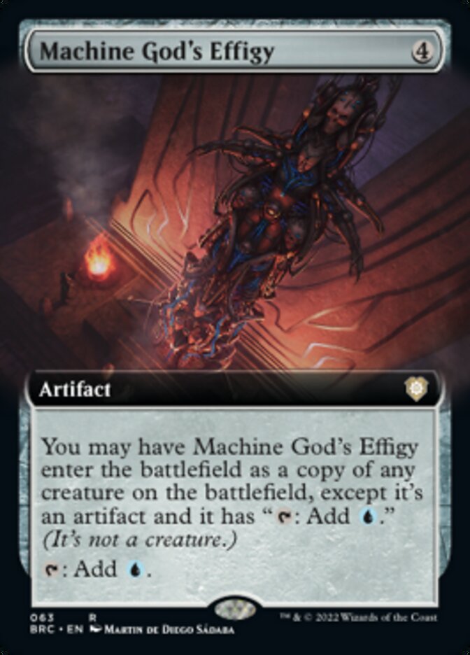 Machine God's Effigy (Extended Art) [The Brothers' War Commander]