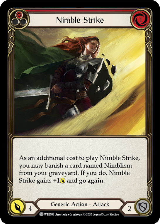 Nimble Strike (Red) [U-WTR185] Unlimited Rainbow Foil