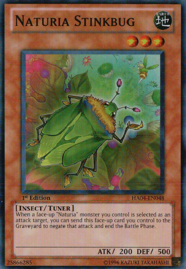 Naturia Stinkbug [HA04-EN048] Super Rare