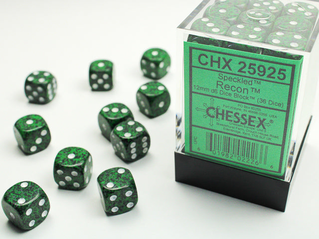 Chessex - Speckled® 12mm d6 Recon™ Dice Block™ (36 dice)