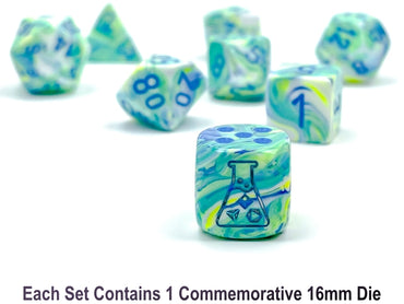 Chessex - Festive® Polyhedral Garden/blue 7-Die Set