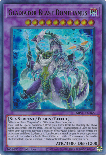 Gladiator Beast Domitianus [MP20-EN165] Ultra Rare