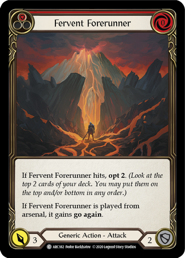 Fervent Forerunner (Red) [U-ARC182] Unlimited Rainbow Foil