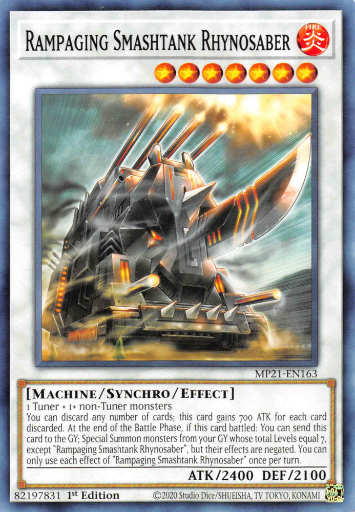 Rampaging Smashtank Rhynosaber [MP21-EN163] Common