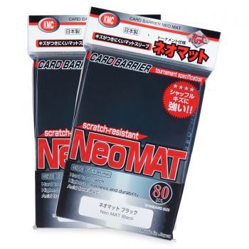 KMC Hyper NEO Matte Black 80ct Standard Size Sleeves