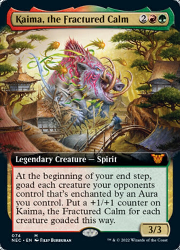 Kaima, the Fractured Calm (Extended Art) [Kamigawa: Neon Dynasty Commander]