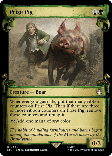 Prize Pig [The Lord of the Rings: Tales of Middle-Earth Commander Showcase Scrolls]