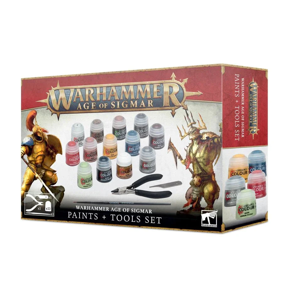Wahammer Age of Sigmar - Paints + Tools Set