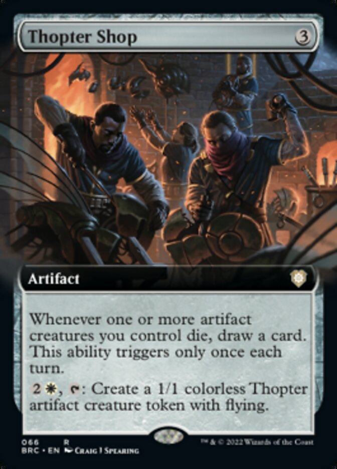 Thopter Shop (Extended Art) [The Brothers' War Commander]