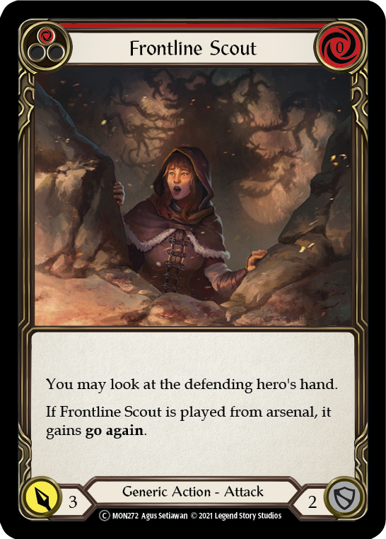 Frontline Scout (Red) [U-MON272-RF] Unlimited Rainbow Foil