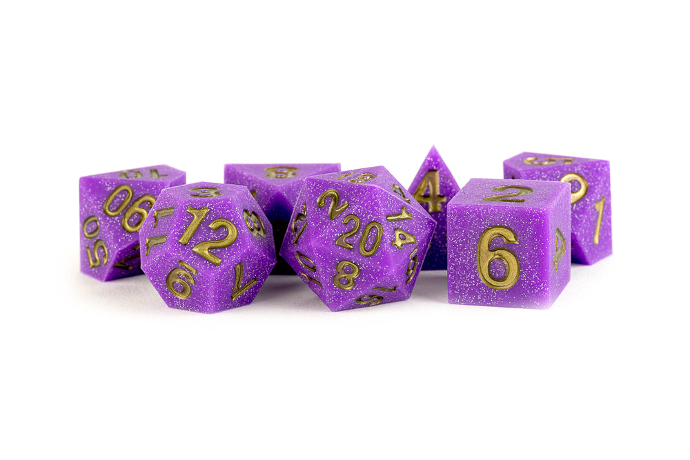 Metallic Dice Games - Sharp Edge Silicone Rubber Dice Set: Regal Ricochet