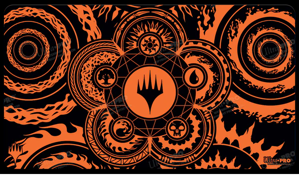 Ultra Pro - Mana 7 Color Wheel Standard Gaming Playmat for Magic: The Gathering