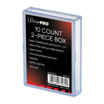 Ultra Pro - 2-Piece 10 Count Clear Card Storage Box