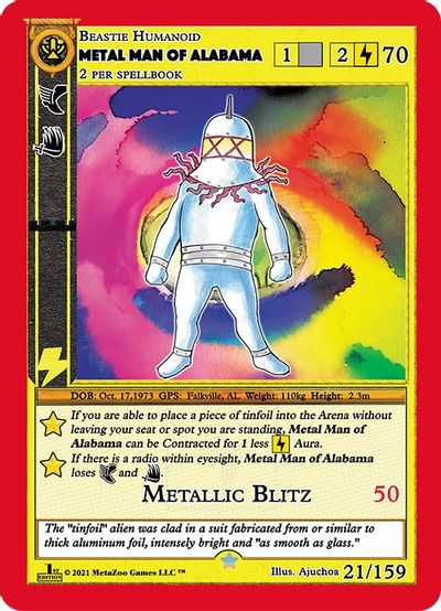 Metal Man of Alabama [Cryptid Nation: First Edition]