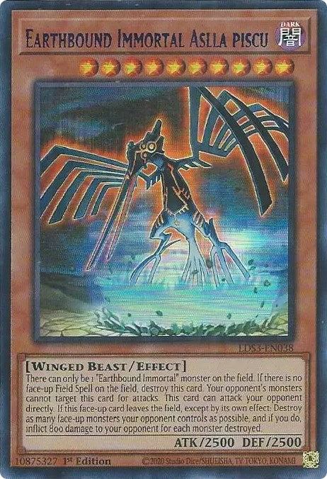 Earthbound Immortal Aslla piscu (Blue) [LDS3-EN038] Ultra Rare