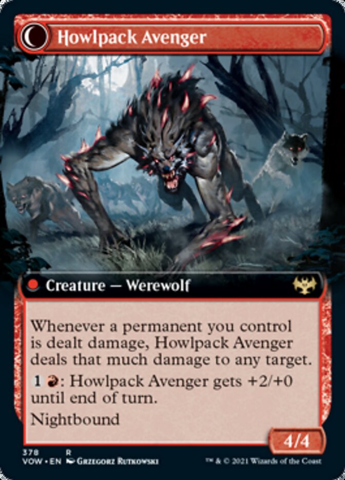 Ill-Tempered Loner // Howlpack Avenger (Extended Art) [Innistrad: Crimson Vow]