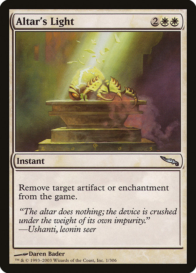 Altar's Light [Mirrodin]