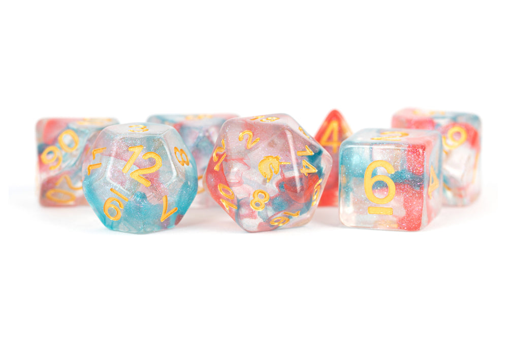 Metallic Dice Games - Astral Swell 16mm Poly Dice Set