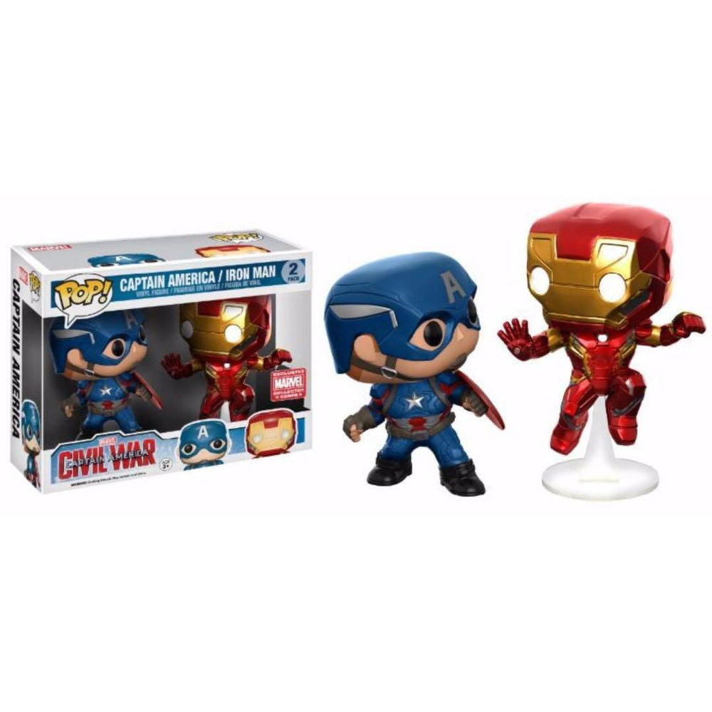 Funko POP! - Captain America and Iron Man Marvel Collector Corps Exclusive