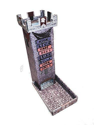 Role 4 Initiative - Castle Keep Dice Tower (with Dry-erase magnetic Turn Tracker)