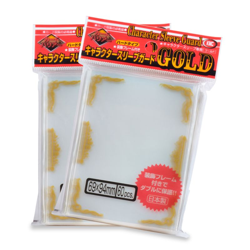 KMC Character Sleeve Guard Gold 60ct Over Sleeves