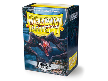 Dragon Shield - 100ct Matte Standard Size Sleeves - Black