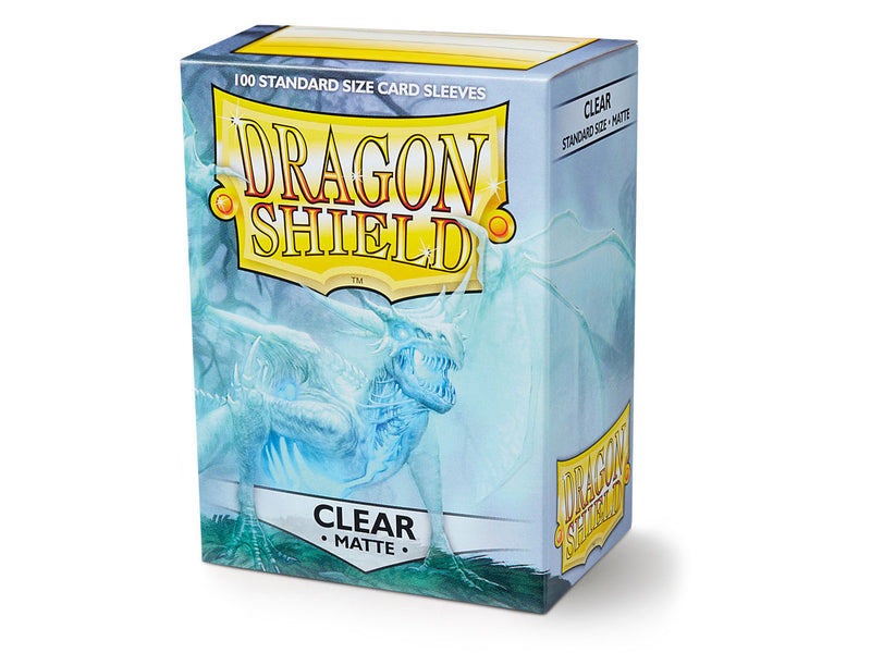 Dragon Shield - 100ct Matte Standard Size Sleeves - Clear