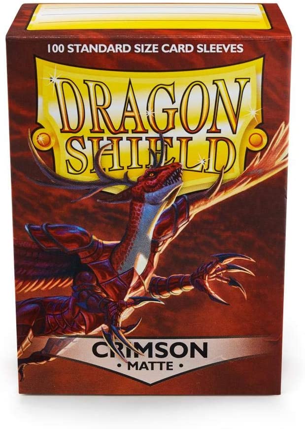 Dragon Shield - 100ct Matte Standard Size Sleeves - Crimson