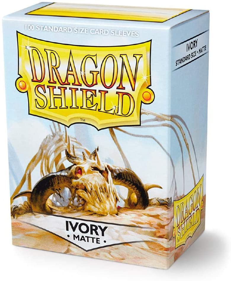 Dragon Shield 100ct Matte Standard Sized Sleeves - Ivory