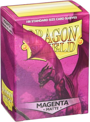 Dragon Shield 100ct Matte Standard Sized Sleeves - Magenta