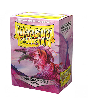 Dragon Shield 100ct Matte Standard Size Sleeves - Pink Diamond