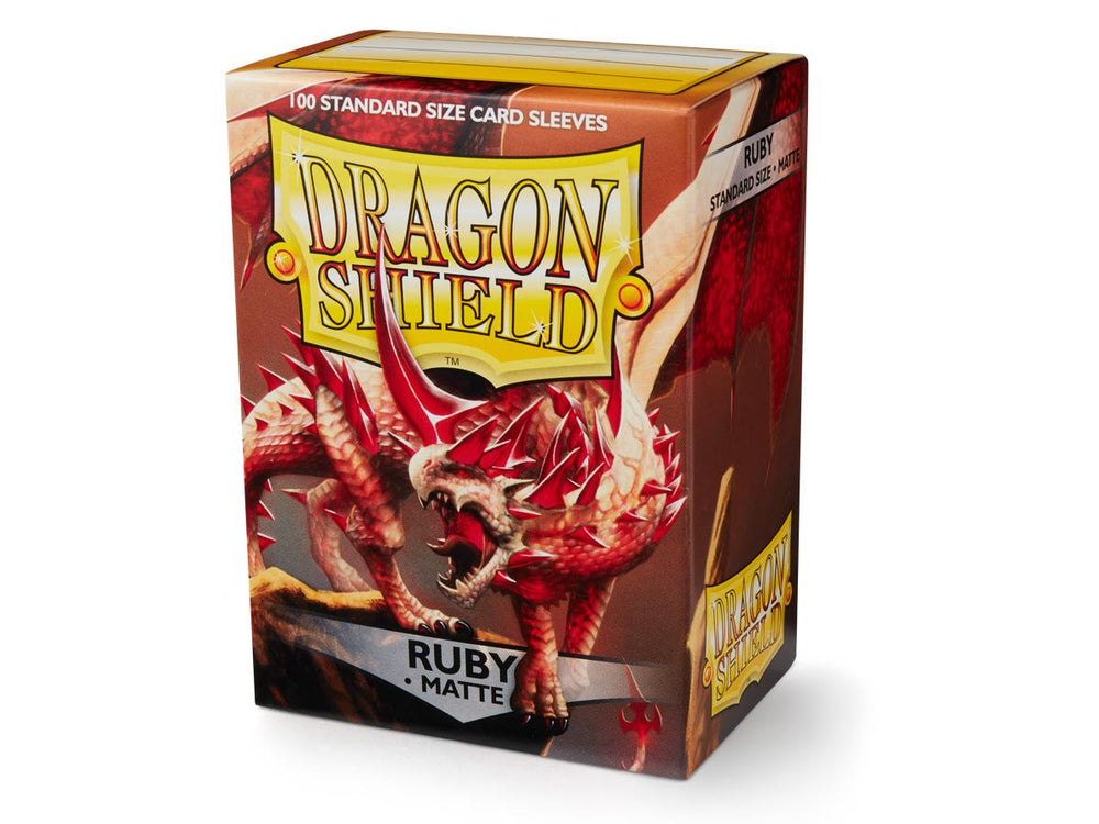 Dragon Shield 100ct Matte Standard Size Sleeves - Ruby