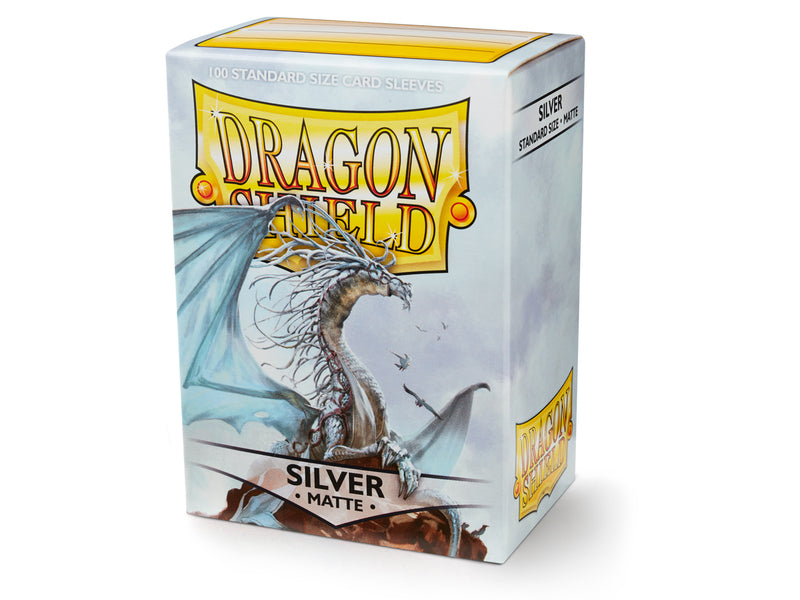 Dragon Shield 100ct Matte Standard Size Sleeves - Silver
